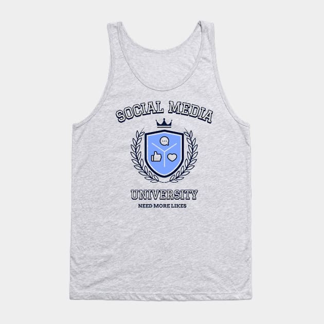 Social Media University Tank Top by Sanworld